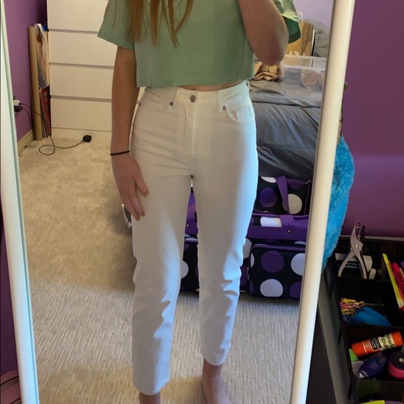 ✴️2 for $20 - H&M White Mom Jeans - Picture 3 of 3